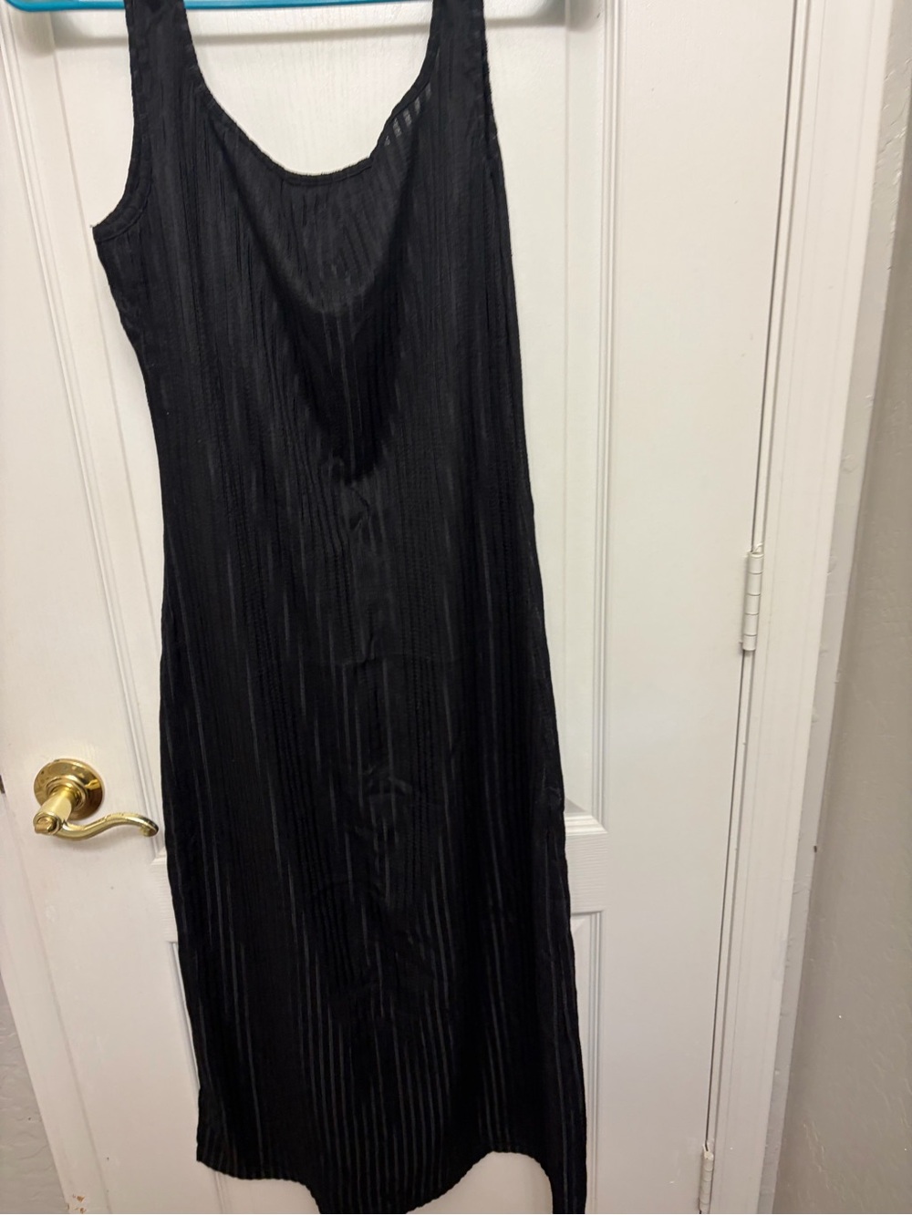 SHEIN Black Sheer sweater dress with matching  Ribbed Curve cardigan.